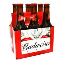 Cerveza Budweiser Pack 6 Unid. Botella 343 ml